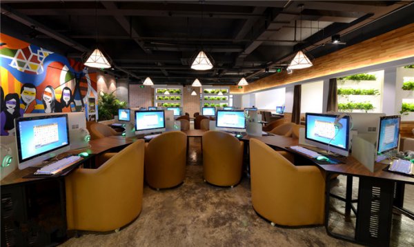 時尚簡約網咖裝修效果圖